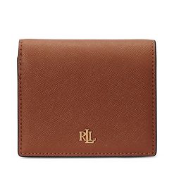 Mały Portfel Damski LAUREN RALPH LAUREN. Brązowe portfele Lauren Ralph Lauren, bez wzorów. Za 319.99 zł.