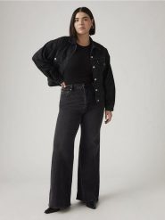 Levi's Dżinsy "Ribcage" - Flared fit - w kolorze antracytowym rozmiar: W31/L30. Czarne jeansy Levi's®, l, z aplikacjami, z podwyższonym stanem. Za 204.95 zł.