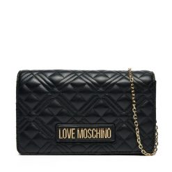 Torebka LOVE MOSCHINO. Czarne listonoszki Love Moschino, bez wzorów, bez dodatków. Za 349.99 zł.