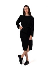 Be Wear Sukienka w kolorze czarnym rozmiar: XL. Czarne sukienki Be Wear, xl, bez wzorów, z tkaniny, bez kołnierzyka, bez ramiączek, midi. Za 100.52 zł.