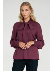 Nife Bluzka w kolorze fioletowym rozmiar: 40. Różowe bluzki Nife, bez wzorów, bez kołnierzyka, bez ramiączek. Za 161.34 zł.