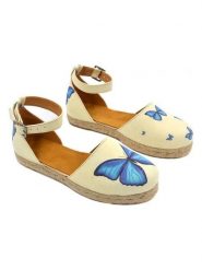 Calceo Espadryle w kolorze jasnożółtym ze wzorem rozmiar: 36. Brązowe espadryle Calceo, bez wzorów, bez obcasa, bez zapięcia. Za 131.74 zł.