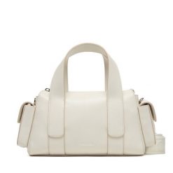 Torebka Calvin Klein. Białe torebki klasyczne Calvin Klein, bez wzorów, bez dodatków. Za 489.99 zł.