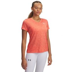 Damski top treningowy Under Armour Tech™ Twist. Białe topy Under Armour, bez wzorów, bez kołnierzyka, bez ramiączek. Za 203.00 zł.