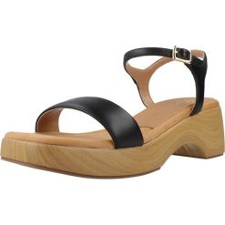Sandały UNISA IRITA NTO Czarny. Czarne sandały Unisa, bez wzorów, ze skóry, sportowe, bez obcasa, bez zapięcia. Za 351.99 zł.