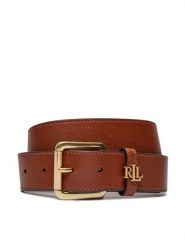 Lauren Ralph Lauren Pasek Damski 412942212002 Brązowy. Brązowe paski Lauren Ralph Lauren, bez wzorów, ze skóry. Za 249.99 zł.