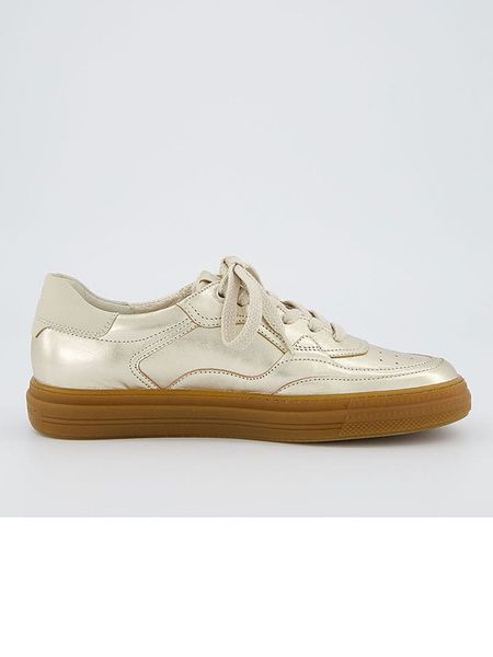 Paul Green Skórzane sneakersy w kolorze złotym rozmiar: 42. Zielone trampki Paul Green, bez wzorów, bez zapięcia. Za 438.21 zł.