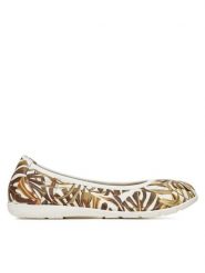 Caprice Baleriny 9-22150-42 Biały. Białe baleriny Caprice, bez wzorów, ze skóry, bez obcasa. Za 150.99 zł.