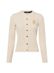 Lauren Ralph Lauren Kardigan Kobiety Bawełna beżowy, XL. Brązowe kardigany Lauren Ralph Lauren, xl, bez wzorów, z bawełny. Za 999.95 zł.