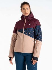 Dare 2b Kurtka narciarska "Ice III" w kolorze jasnoróżowo-granatowym rozmiar: 38. Niebieskie kurtki narciarskie Dare 2b, bez wzorów, bez kaptura, narciarskie. Za 346.99 zł.