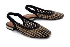 Gioseppo WENDELL 79105 Czarny, sandały damskie. Czarne sandały Gioseppo, bez wzorów, ze skóry, bez obcasa, bez zapięcia. Za 369.90 zł.