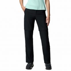 Spodnie z odpinanymi nogawkami damskie Columbia Leslie Falls Convertible Pant. Czarne spodnie sportowe Columbia, s, bez wzorów, trekkingowe. Za 359.99 zł.