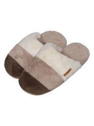 Barts Kapcie "Sluppy" w kolorze brązowo-beżowo-kremowym rozmiar: 36-37 cm. Brązowe obuwie domowe Barts, bez wzorów, bez zapięcia. Za 52.67 zł.