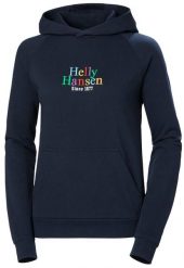 Bluza sportowa damska Helly Hansen Core Graphic. Niebieskie bluzy Helly Hansen, s, bez wzorów, z materiału, z kapturem. Za 499.99 zł.