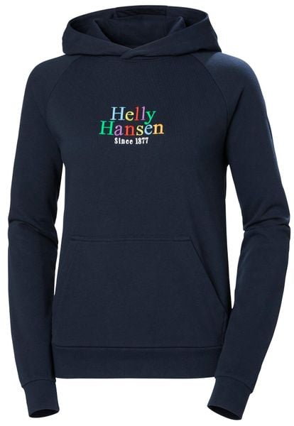 Bluza sportowa damska Helly Hansen Core Graphic. Niebieskie bluzy Helly Hansen, s, bez wzorów, z materiału, z kapturem. Za 515.00 zł.