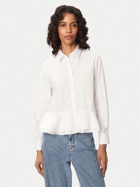 French Connection Koszula Cambria 729C7 Biały Regular Fit. Białe koszule French Connection, m, bez wzorów, z bawełny, bez kołnierzyka, bez ramiączek. Za 273.99 zł.