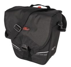 Torba miejska Utah. Czarne torby na ramię NORCO, z aplikacjami, z nylonu, sportowe, na ramię, duże, bez dodatków. Za 419.90 zł.