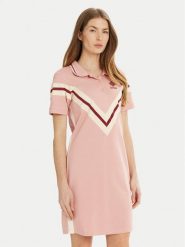 Guess Sukienka codzienna V5RK00 KCOK1 Różowy Regular Fit. Czerwone sukienki Guess, na co dzień, s, z aplikacjami, z bawełny, bez kołnierzyka, bez ramiączek, proste. Za 209.99 zł.