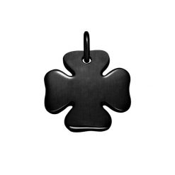 Koniczyna 1,5 cm matowa. Czarne bransoletki Lilou, ze stali. Za 99.00 zł.