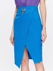 Pinko Spódnica ołówkowa Ivra 100444 A0LT Niebieski Slim Fit. Niebieskie spódnice Pinko, bez wzorów, z wiskozy, ołówkowe. Za 369.99 zł.