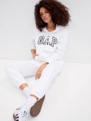 GAP Bluza w kolorze białym rozmiar: L. Białe bluzy GAP, l, bez wzorów, z kapturem. Za 132.36 zł.
