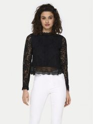 ONLY Bluzka New Karo 15276400 Czarny Regular Fit. Czarne bluzki Only, xs, bez wzorów, z bawełny, bez kołnierzyka, bez ramiączek. Za 199.99 zł.