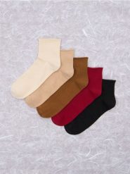 Skarpetki 5 pack - wielobarwny. Skarpety Sinsay, bez wzorów, prążkowane. Za 11.99 zł.