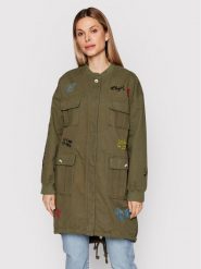 Blugirl Blumarine Kurtka przejściowa RA2047 T3074 Zielony Regular Fit. Zielone kurtki Blugirl Blumarine, bez wzorów, z bawełny, bez kaptura. Za 1,379.00 zł.