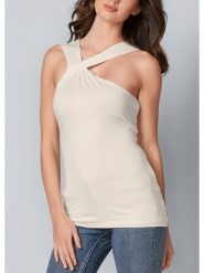 LA Angels Top w kolorze beżowym rozmiar: L. Brązowe topy LA Angels, l, bez wzorów, bez kołnierzyka, bez ramiączek. Za 69.99 zł.