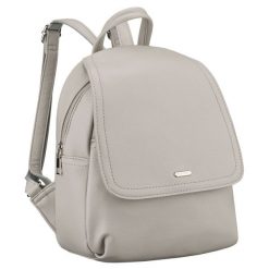 Szary, miejski plecak damski ze skóry ekologicznej Rovicky R-6739. Szare plecaki ROVICKY, bez wzorów, ze skóry ekologicznej. Za 119.99 zł.