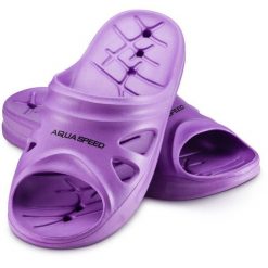 Klapki basenowe dla dorosłych Aqua Speed Florida. Niebieskie klapki Aqua-Speed, bez wzorów, bez obcasa. Za 44.99 zł.