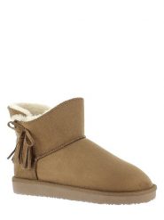 ISLAND BOOT Botki zimowe "Cullen" w kolorze jasnobrązowym rozmiar: 37. Brązowe botki Island Boot, na zimę, bez wzorów, z materiału, bez obcasa, bez zapięcia. Za 123.25 zł.