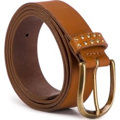 Pasek Damski WRANGLER - Studsy Belt W0B84US85 85 Brown. Brązowe paski Wrangler, bez wzorów, ze skóry. W wyprzedaży za 129.00 zł.