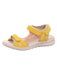 Legero Skórzane sandały "Siris" w kolorze żółtym rozmiar: 36. Żółte sandały Legero, bez wzorów, klasyczne, z otwartym noskiem, bez obcasa, bez zapięcia. Za 173.99 zł.