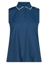 Cmp Funkcyjna koszulka polo w kolorze granatowym rozmiar: 40. Niebieskie koszulki polo CMP, bez wzorów, z materiału, bez kołnierzyka, bez ramiączek. Za 79.77 zł.