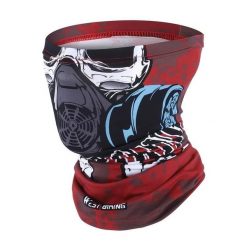Letnia Magiczna Chusta Przeciw UV Szalik Jedwabny Czerwony Demon. Czerwone szaliki WEST BIKING, na lato, bez wzorów, z elastanu, wakacyjne. Za 64.24 zł.
