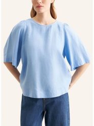 Seidensticker Lniana bluzka w kolorze błękitnym rozmiar: 42. Niebieskie bluzki Seidensticker, bez wzorów, ze lnu, bez kołnierzyka, bez ramiączek. Za 162.87 zł.