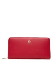 Tommy Hilfiger Duży Portfel Damski Th Icon Lrg Za AW0AW17744 Czerwony. Czerwone portfele TOMMY HILFIGER, bez wzorów, ze skóry. Za 299.99 zł.