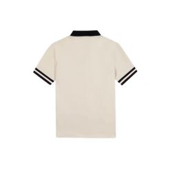 Damska koszulka polo TBS Maggy. Białe koszulki polo Tbs, l, bez wzorów, z bawełny, bez kołnierzyka, bez ramiączek. Za 283.00 zł.
