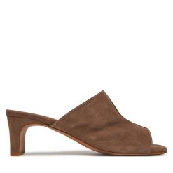 Klapki Balagan. Brązowe klapki BALAGAN, bez wzorów, bez obcasa. Za 449.99 zł.