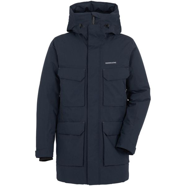 Parka Didriksons Drew. Niebieskie parki Didriksons, na jesień, sportowe, bez kaptura. Za 854.99 zł.