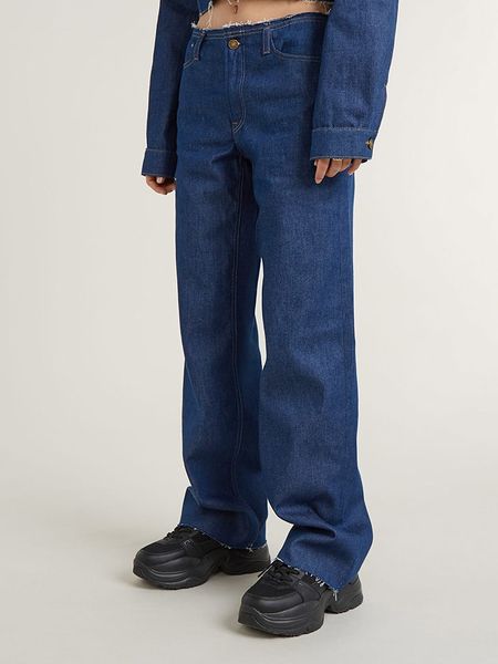 G-Star Dżinsy - Comfort fit - w kolorze granatowym rozmiar: W28/L32. Niebieskie jeansy G-Star, l, z aplikacjami. Za 213.18 zł.