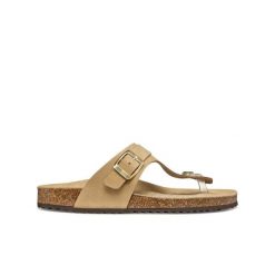 Klapki damskie Geox Brionia. Czarne klapki Converse, bez wzorów, z materiału, bez obcasa. Za 348.00 zł.