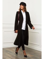 Le Comptoir du Manteau Płaszcz przejściowy w kolorze czarnym rozmiar: 38. Czarne płaszcze Le Comptoir du Manteau, bez wzorów, z tkaniny, bez kaptura. Za 127.35 zł.