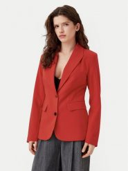 ONLY Marynarka Raven 15338389 Czerwony Slim Fit. Czerwone marynarki i żakiety Only, bez wzorów, z syntetyku. Za 119.99 zł.