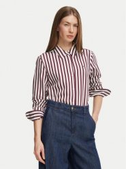 Tommy Hilfiger Koszula Fliud WW0WW52927 Bordowy Regular Fit. Czerwone koszule TOMMY HILFIGER, bez wzorów, bez kołnierzyka, bez ramiączek. Za 489.99 zł.