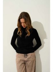 AUTHENTIC CASHMERE Kaszmirowy golf "Bise" w kolorze czarnym rozmiar: L. Czarne golfy AUTHENTIC CASHMERE, l, bez wzorów, z kaszmiru, bez ramiączek. Za 340.99 zł.