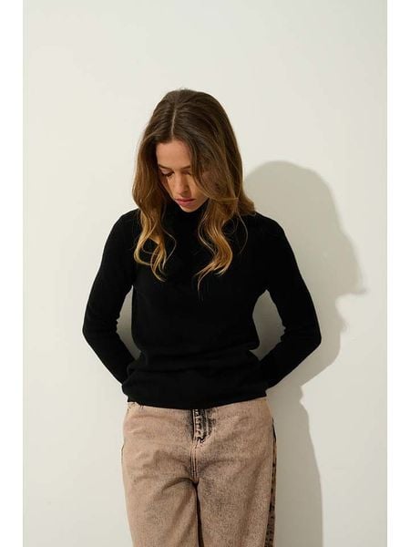 AUTHENTIC CASHMERE Kaszmirowy golf "Bise" w kolorze czarnym rozmiar: M. Czarne golfy AUTHENTIC CASHMERE, m, bez wzorów, z kaszmiru, bez ramiączek. Za 362.85 zł.