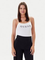 Guess Body O5RM11 KBBU1 Biały Regular Fit. Białe body Guess, s, z aplikacjami, z bawełny. Za 139.99 zł.