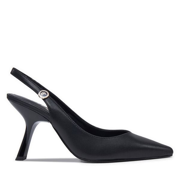 Szpilki Just Cavalli. Czarne szpilki Just Cavalli, bez wzorów, bez obcasa, na szpilce, bez zapięcia. Za 419.99 zł.